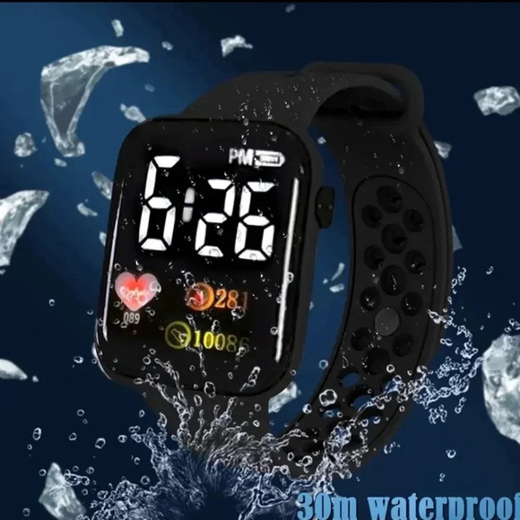 Men's Trendy Creative Dial, LED Electronic Watch, unisex..hypoallergenic..NWT - Picture 3 of 5